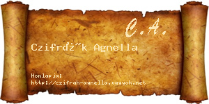 Czifrák Agnella névjegykártya